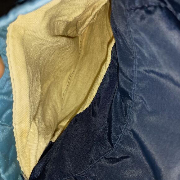 Vintage Comfy Men's Large Western Puffer Vest Goose Down 70's-80's USA Ski Hippy - Picture 15 of 16